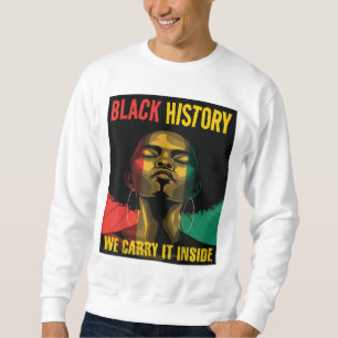 Sudadera Mes de la Historia Negra Afro-Mujeres Afro-America