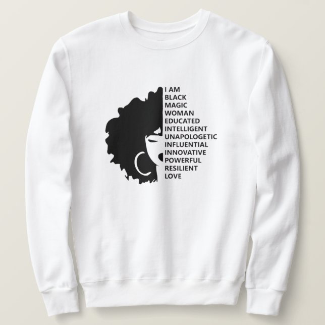 Sudadera Mes de la historia negra afroamericana (Anverso del diseño)