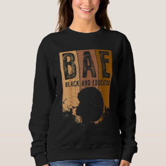 Sudadera Mes de la Historia Negra BAE Negro Y Melanina Educ