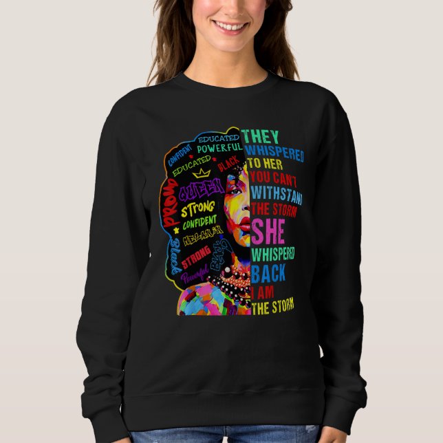 Sudadera Mes de la Historia Negra camiseta Mujer Africana A (Anverso)