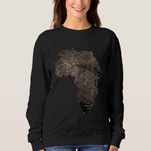 Sudadera Mes de la Historia Negra Celebración Mapa africano