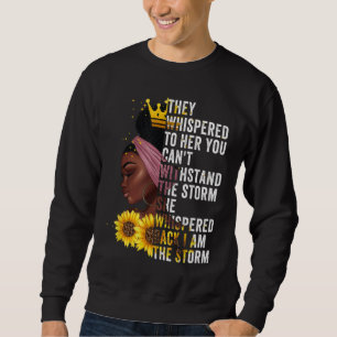 Sudadera Mes de la Historia Negra Chica Mujer Africana Afro