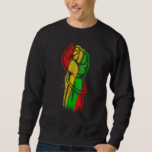 Sudadera Mes de la Historia Negra del Puño Mano Afro Orgull