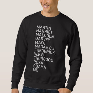 Sudadera Mes de la historia negra: diseño gráfico del líder