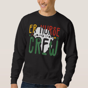 Sudadera Mes de la Historia Negra Enfermera de Urgencias Tr
