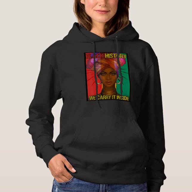 Sudadera Mes de la historia negra, las afroamericanas (Anverso)