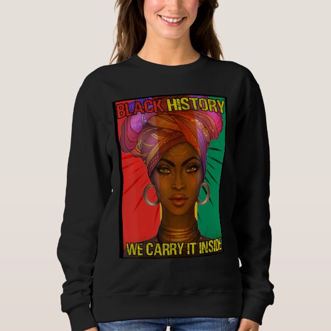 Sudadera Mes de la historia negra, las afroamericanas (Anverso)