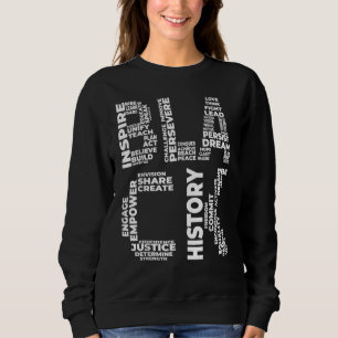 Sudadera Mes de la Historia Negra Líderes Inspiradores Afro
