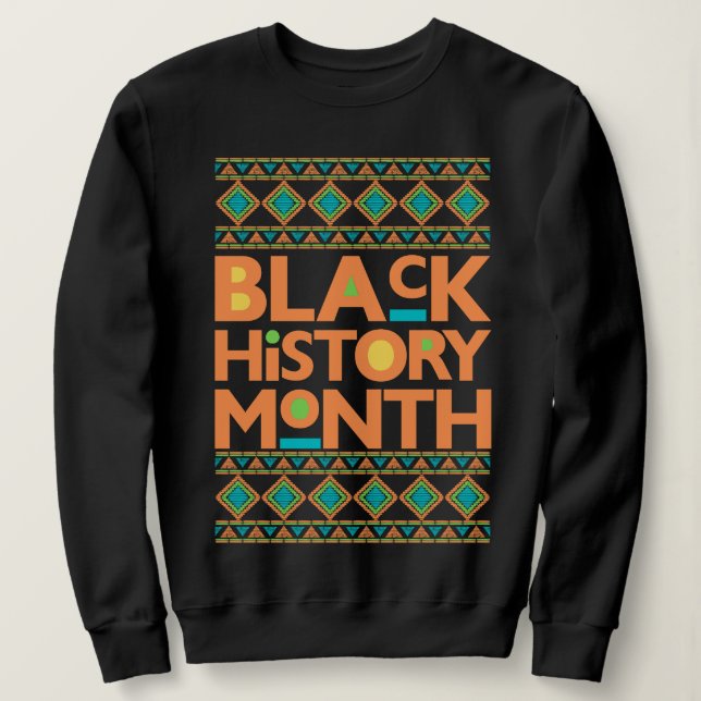 Sudadera Mes de la historia negra Melanin Hombres Mujeres B (Anverso del diseño)