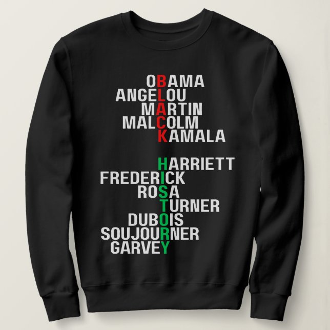 Sudadera Mes de la historia negra Melanin Hombres Mujeres B (Anverso del diseño)