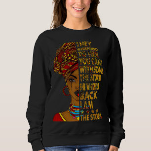 Sudadera Mes de la Historia Negra Mujer Africana Afro Yo So