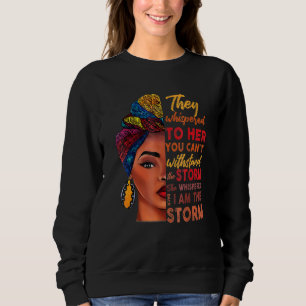 Sudadera Mes de la historia negra Mujer africana Afro Yo so