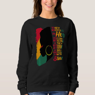 Sudadera Mes de la Historia Negra Mujer Africana Afro Yo So