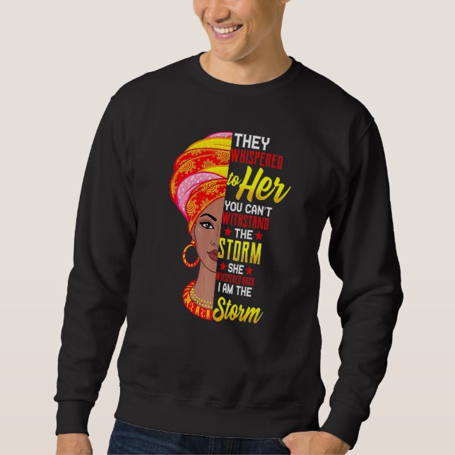 Sudadera Mes de la Historia Negra Mujer Africana Afro Yo So (Anverso)