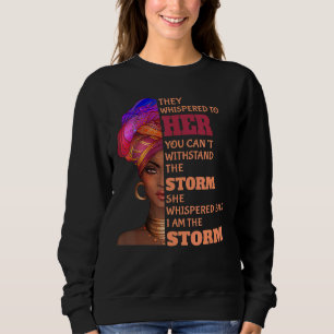 Sudadera Mes de la Historia Negra Mujer Africana Afro Yo So