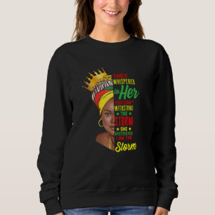 Sudadera Mes de la historia negra Mujer africana Afro Yo so