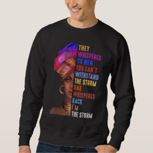 Sudadera Mes de la historia negra Mujer africana Afro Yo so