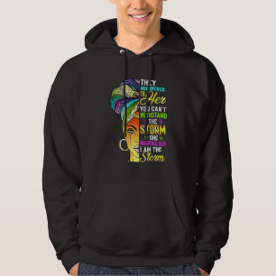 Sudadera Mes de la Historia Negra Mujer Africana Afro Yo So