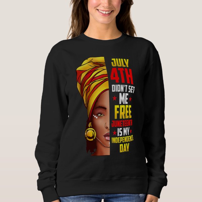Sudadera Mes de la Historia Negra Mujer Africana Afro Yo So (Anverso)