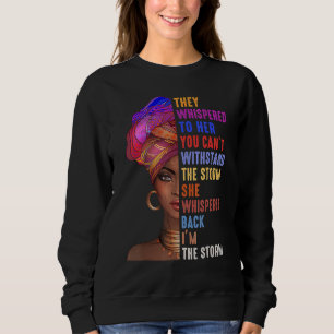 Sudadera Mes de la historia negra Mujer africana Afro Yo so