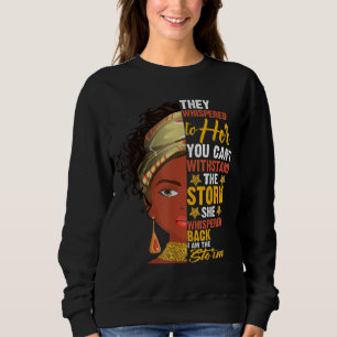 Sudadera Mes de la historia negra Mujer africana Afro Yo so