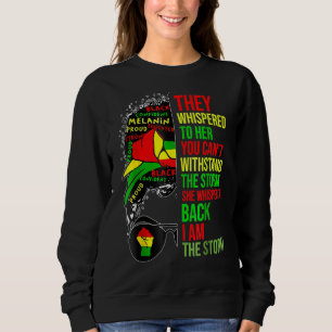 Sudadera Mes de la historia negra Mujer africana Afro Yo so