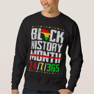 Sudadera Mes de la Historia Negra Mujer Africana - Orgullo