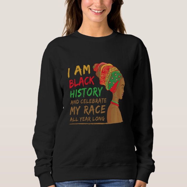 Sudadera Mes de la historia negra Mujeres africanas arte la (Anverso)