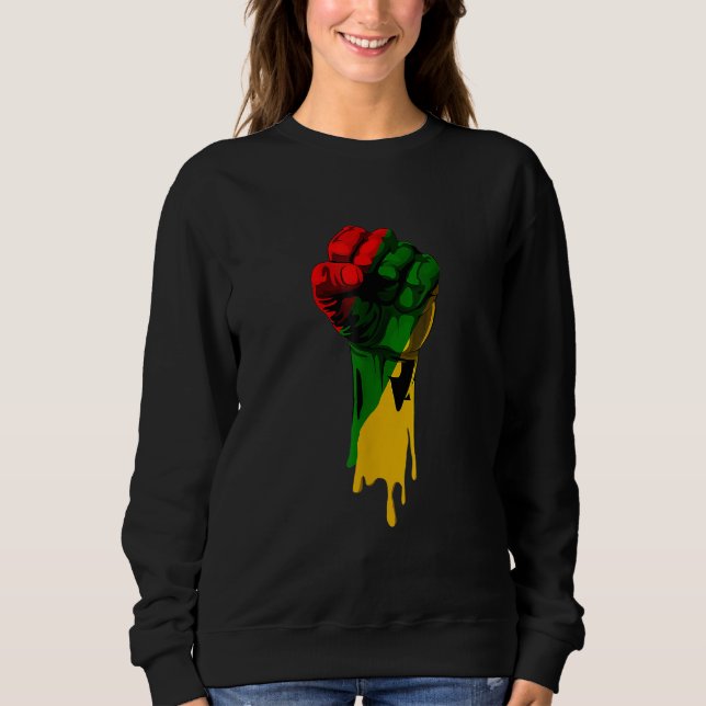 Sudadera Mes de la historia negra Mujeres pustas (Anverso)