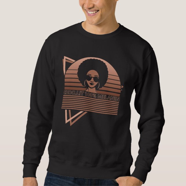 Sudadera Mes de la Historia Negra Orgullo Negro Choc Lit 10 (Anverso)