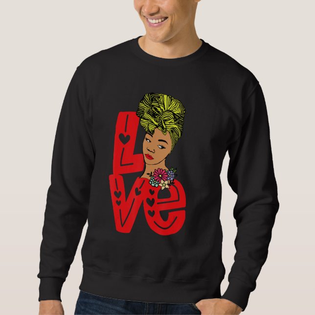 Sudadera Mes de la historia negra Pajama ama amor afroameri (Anverso)