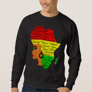Sudadera Mes de la historia negra Palabra afro de África