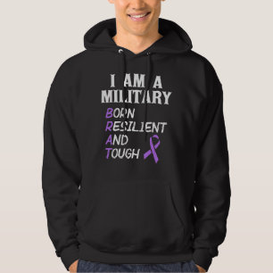 Sudadera Mes De Niño Militar Morado Soy Militar