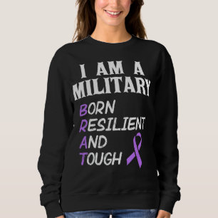 Sudadera Mes De Niño Militar Morado Soy Militar