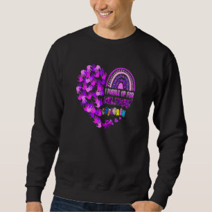 Sudadera Mes De Niños Militares Del Corazón Púrpura Para Mi