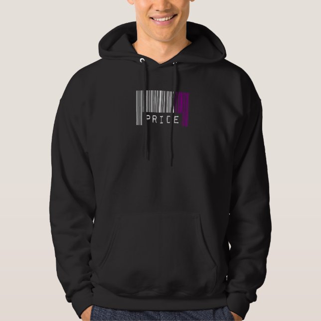 Sudadera Mes De Orgullo De Código De Barras Asexual Cute Ac (Anverso)