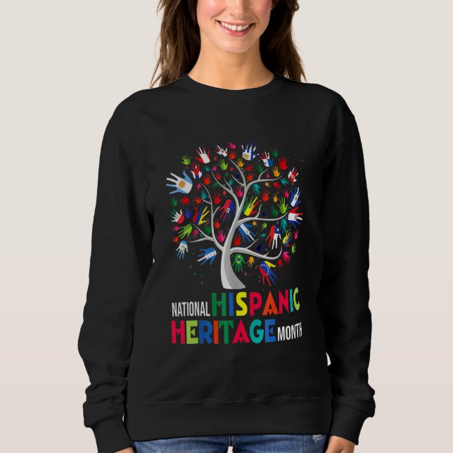 Sudadera Mes de Patrimonio Hispano Hispano Americano (Anverso)