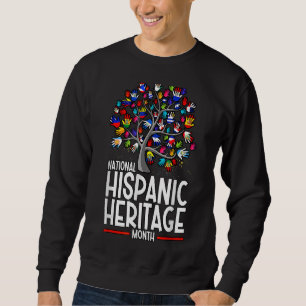Sudadera Mes de Patrimonio Hispano Nacional Árbol De Bander