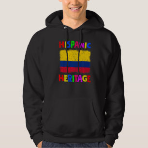 Sudadera Mes de Patrimonio Hispano Nacional Latino Colombia