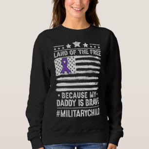 Sudadera Mes Del Niño Militar Para Niños Papi Orgulloso Ejé