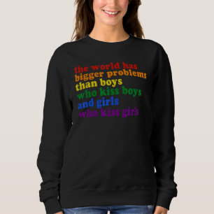 Sudadera Mes Del Orgullo Gay El Mundo Tiene Mayores Problem