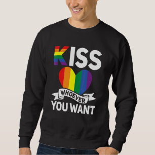 Sudadera Mes del Orgullo Gay Lgbt Besa a Quien Quieras Jode