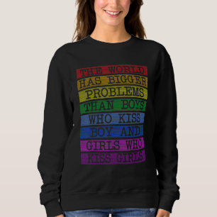 Sudadera Mes Del Orgullo Gay Lgbt El Mundo Tiene Problemas