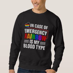 Sudadera Mes del Orgullo Gay LGBTQ Emergencia Arcoíris es M