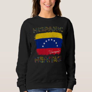 Sudadera Mes del patrimonio hispano Bandera de Venezuela