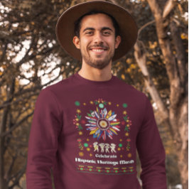 Sudadera Mes del patrimonio hispano Banderas latinas giraso