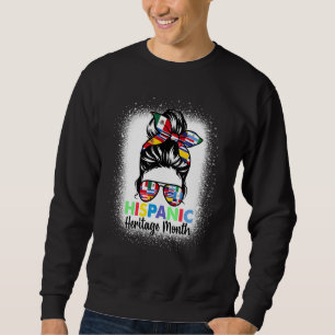 Sudadera Mes del patrimonio hispano nacional Messy Bun Espa