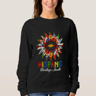Sudadera Mes del patrimonio hispano, países hispanos marcan