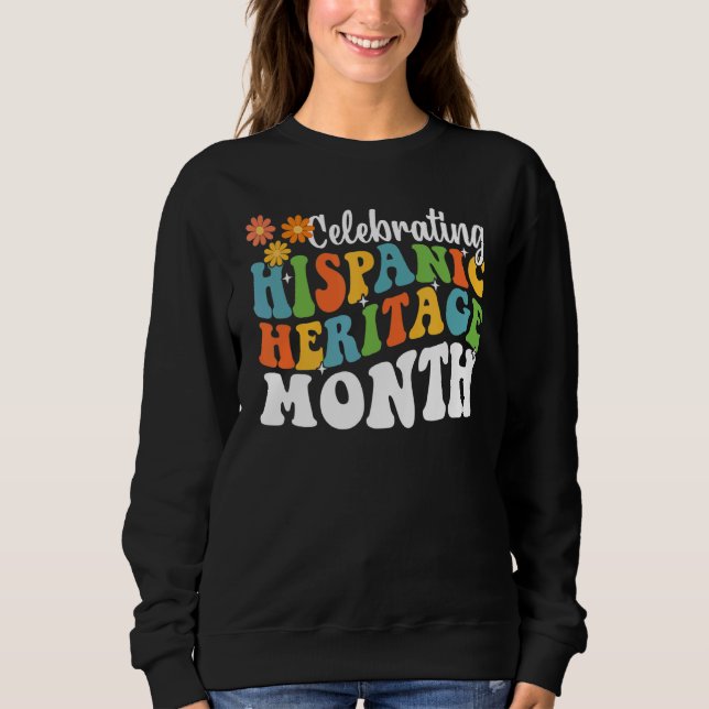 Sudadera Mes del patrimonio hispano Países latinos (Anverso)