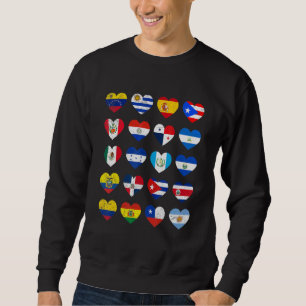 Sudadera Mes del Patrimonio Hispano Retro Latino Todos los